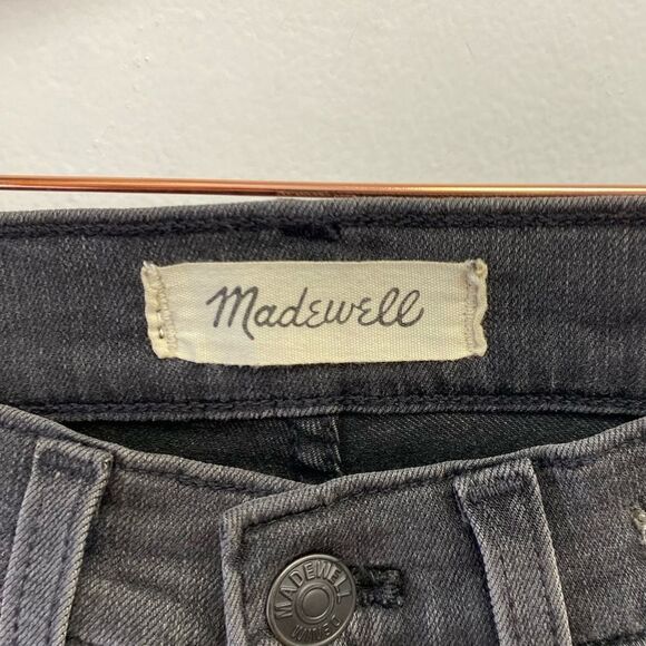 Madewell 9" Mid Rise Skinny Raw Edge Jean Sz 24 - Picture 4 of 6